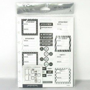 Tul Office Products All Purpose Stickers 4 Sheets 2 Designs Limited Edition